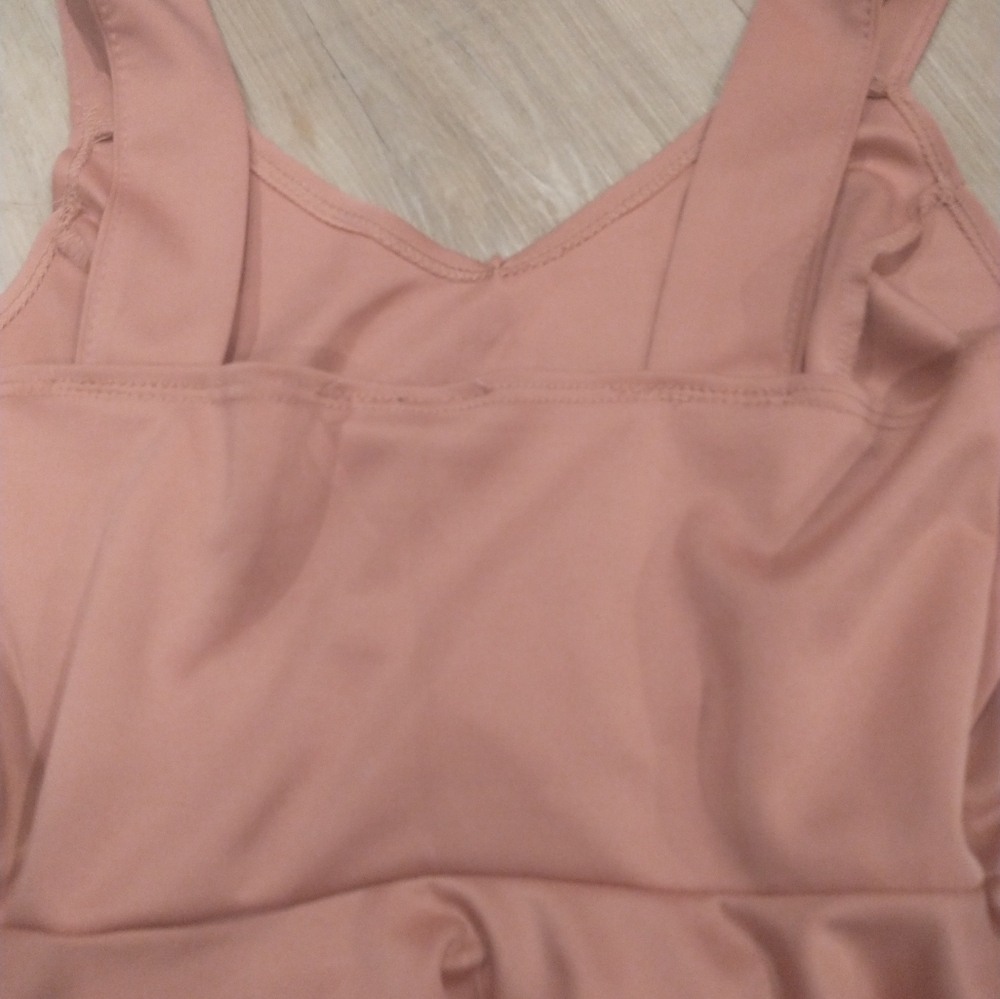 New feminine‎  sexy pink beige sleeveless top - Picture 5 of 5